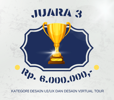 Juara 3 Desain UI/UX & Virtual Tour